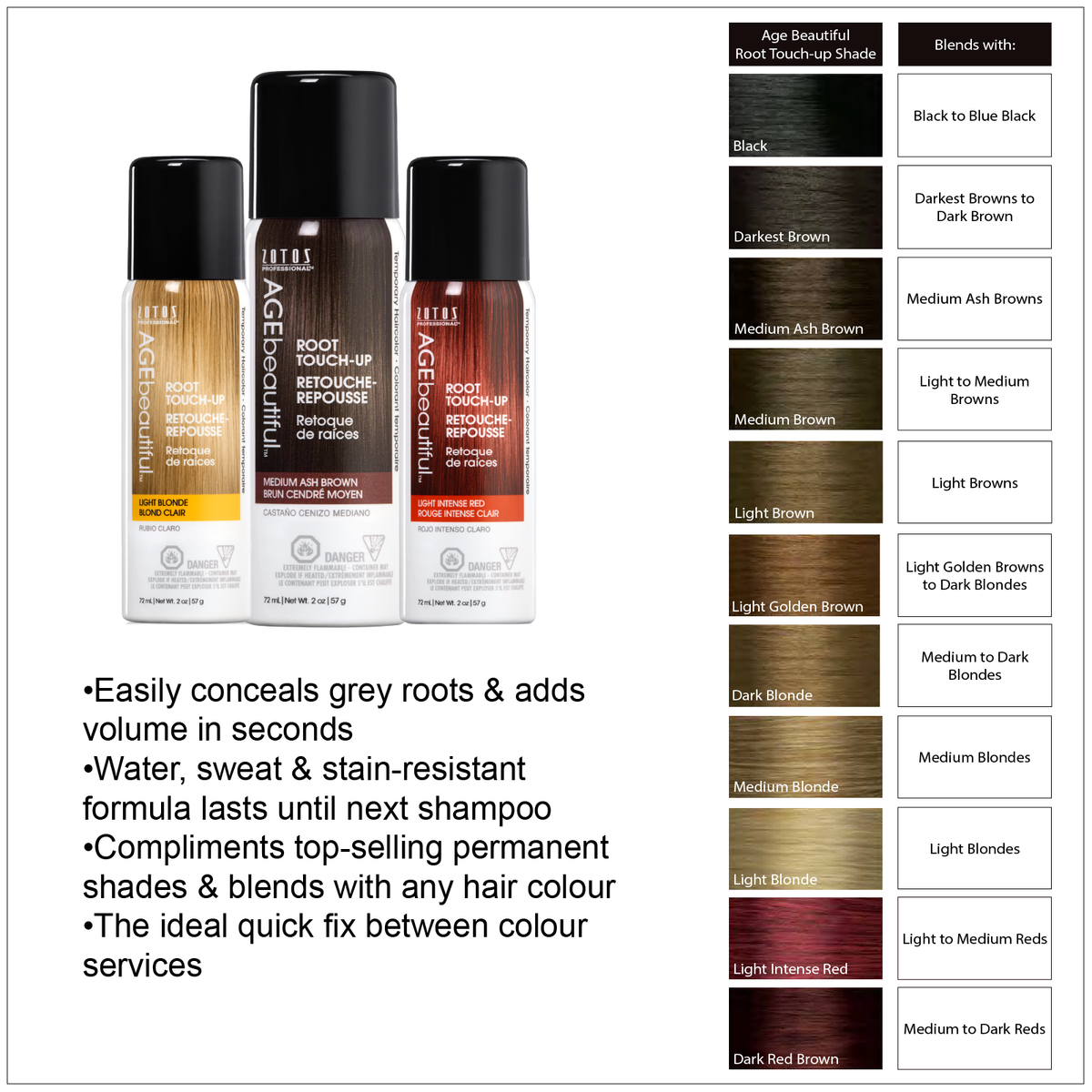 Temporary Root Touch-up Medium Ash Brown 57g