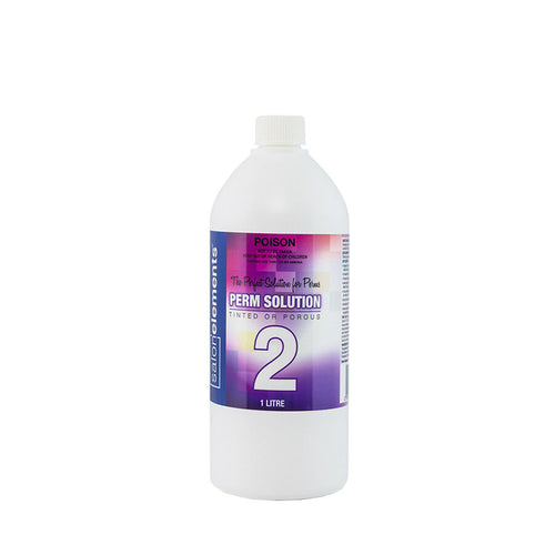 (2) Perm Solution for Tinted or Porous Hair 1Lt
